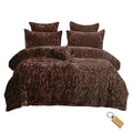 SMTE - Fiber Haven6Piece Quilt Cover Set and KeyringBrown