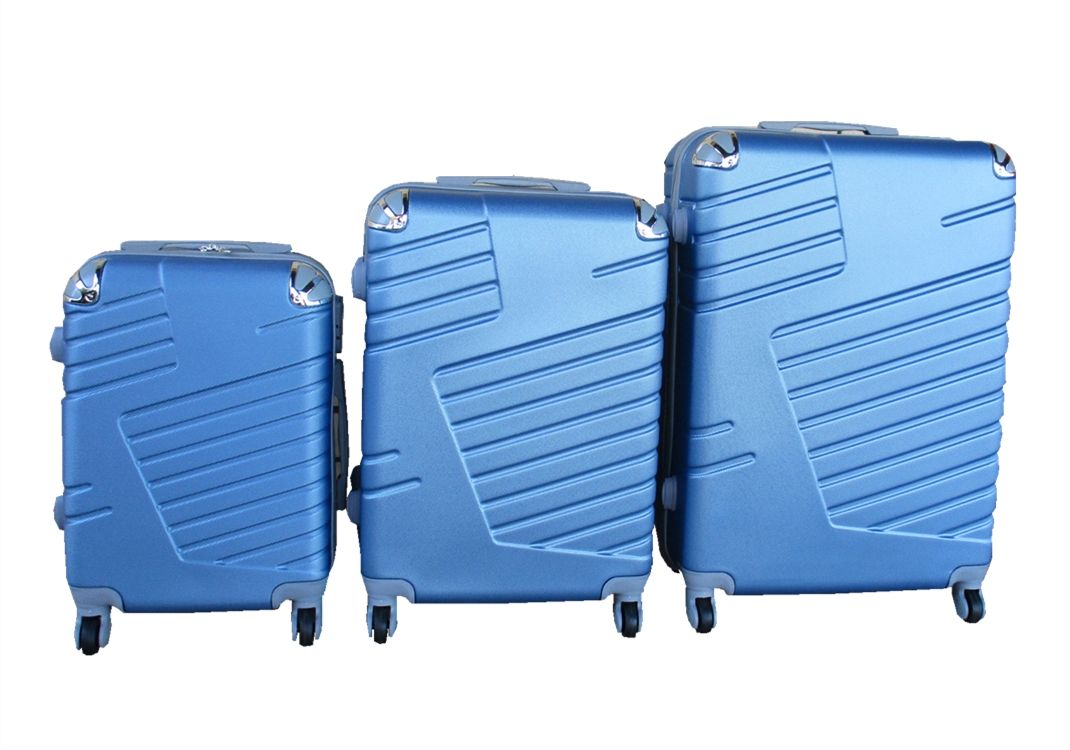 SMTE - 3 Piece Luggage Set - 27 inch - Light Blue