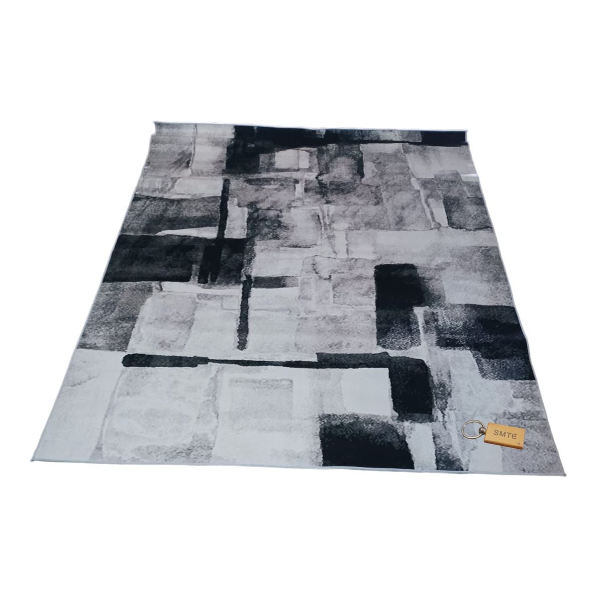 SMTE - 200cm by 150cmModern 3D Geometric Design Area Rug A13 With  Keyring