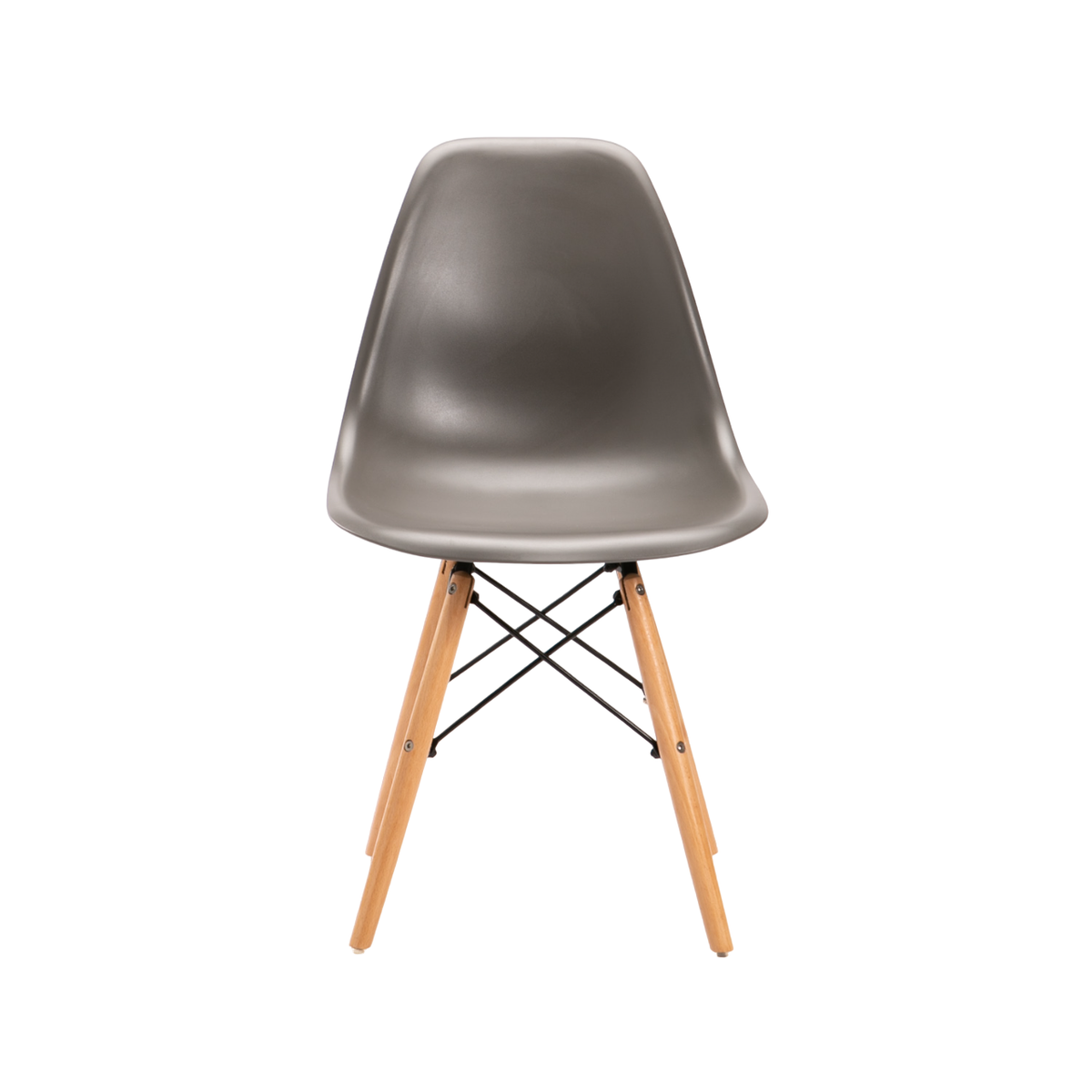 SMTE - Earl James Wooden Legs Dining Chair - Dark Grey