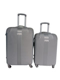 SMTE -  2Piece ABS Hard Shell Luggage SetSilver