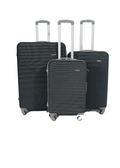 SMTE - Begin Again 3Piece ABS Luggage SetHard ShellBlack