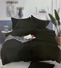 SMTE - 6 Piece Duvet Cover Set - Black