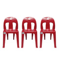 SMTE - Party Plastic Chair Set of 2Red
