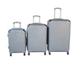 SMTE - 3Piece Travel 28Inch Luggage Suitcase Bag SetStylishSilver