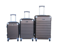 SMTE - Durable ABS 3Piece Luggage Set with 360 Spinner Wheels & Combination Lock
