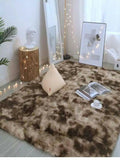 SMTE - Dark Brown Shadded Fluffy Rug(200x150)