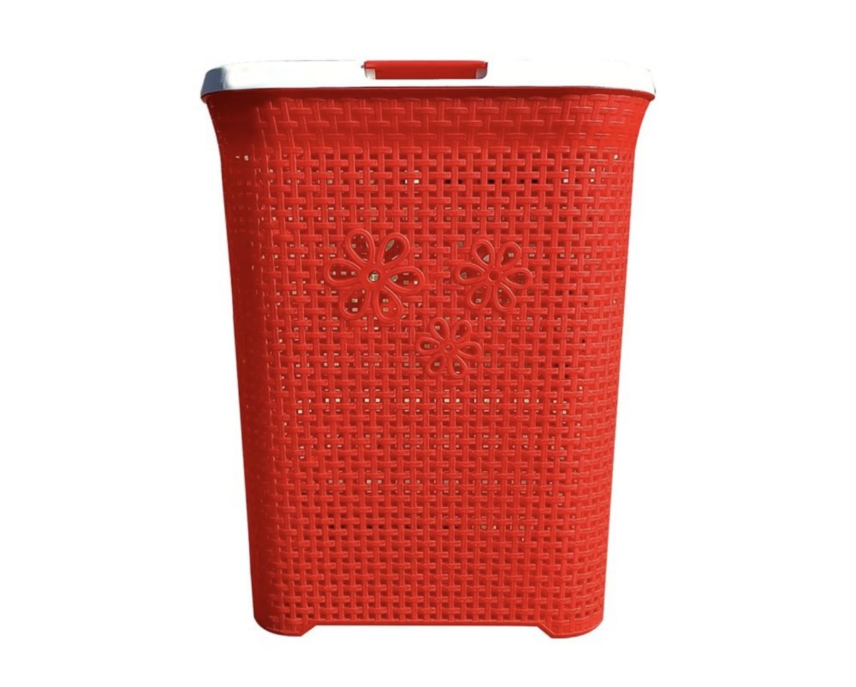 SMTE - IH - Quality Daisy Laundry Basket 50L - Red