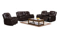 SMTE - 6 Seat Recliner Sofa Chair Lounge Suite - Brown
