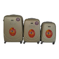 SMTE -  360 Lightweight Quad Wheel Quality Travel Ware-3 Piece Luggage Set - White