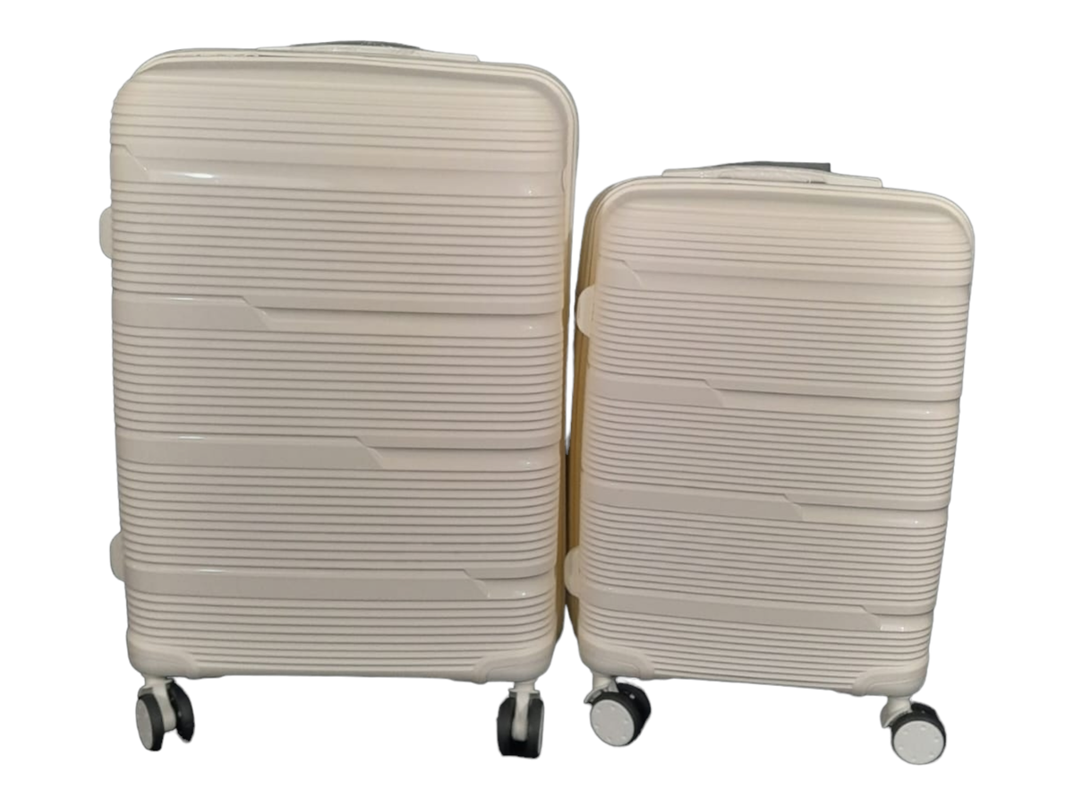 SMTE -  Acesa Hard Shell Elite Suitcase Set 2 Piece - White