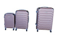 SMTE - 3 Piece Luggage Set 26" 22" 18" - Rose Gold
