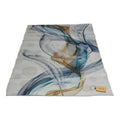 SMTE - 200cm by 150cmModern 3D Geometric Design Area Rug A20 With  keyring