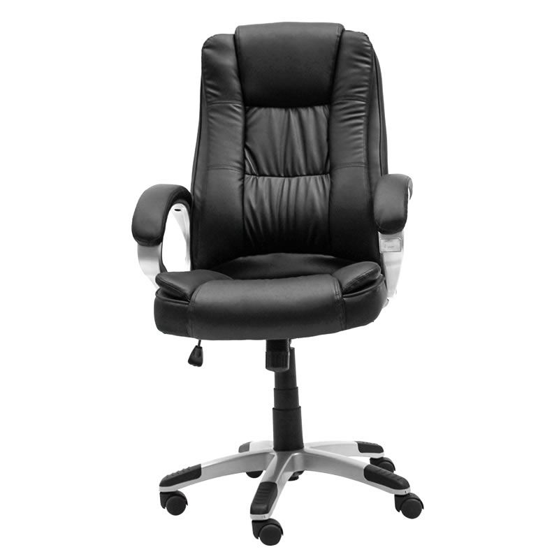 SMTE - Executive Leather Office Chair - Black