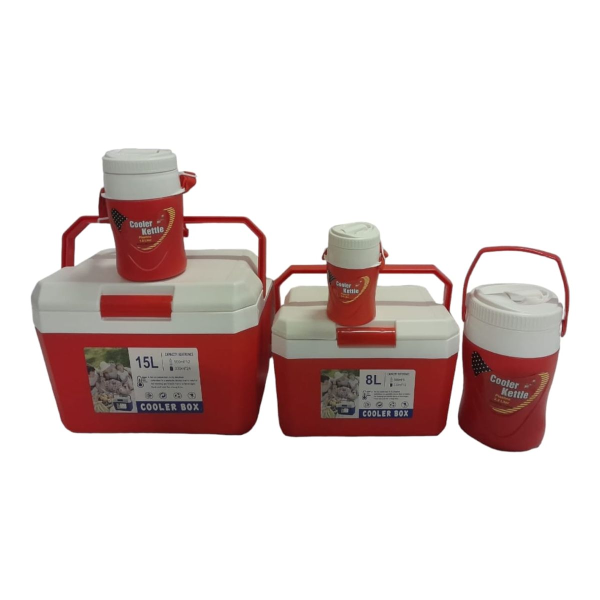 SMTE - 5 Piece Cooler box-THM0A1 - Red