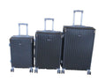 SMTE - Premium ABS Hard Shell Spinner Luggage Set, BlackPiece Set