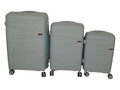 SMTE -  Acesa Hard Shell Elite UBS Suitcase Set 3 Piece - Green