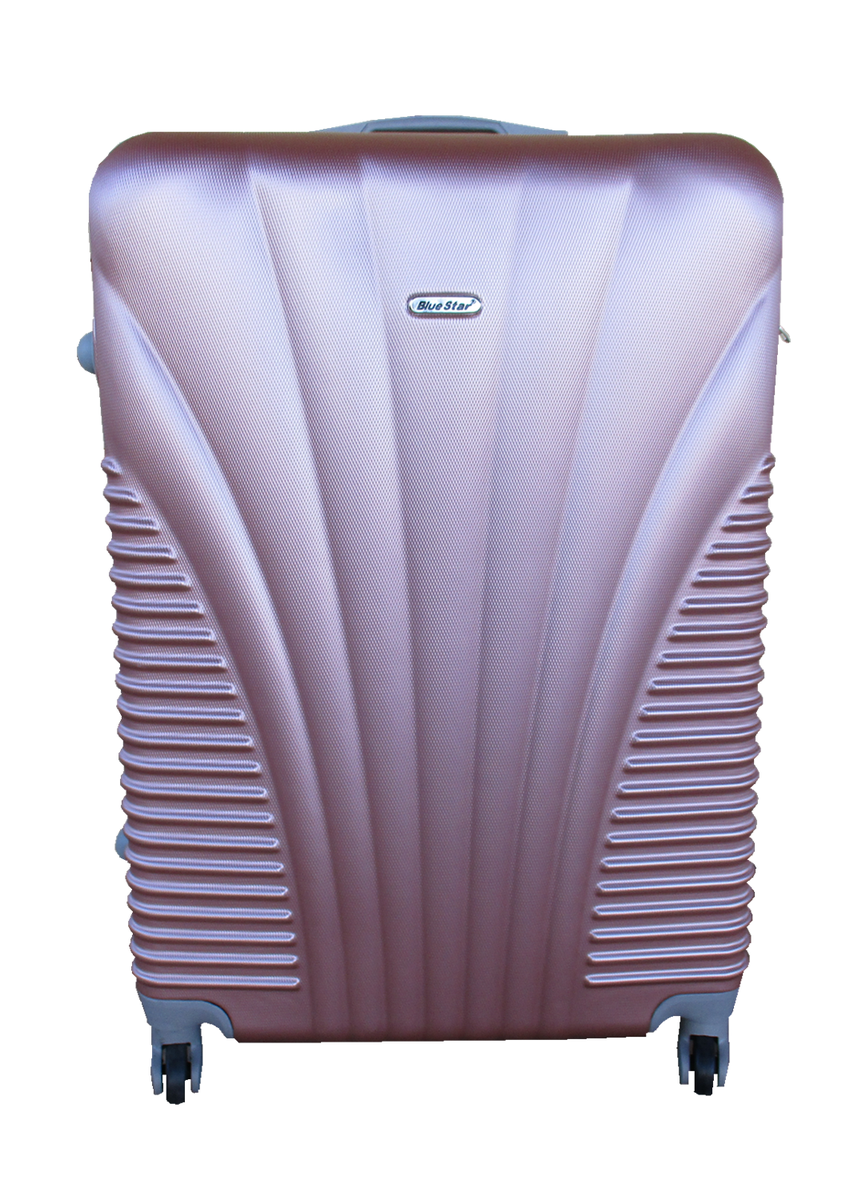 SMTE - Blue Star 1 Piece Hard Outer Shell Luggage 28" - Rose Gold