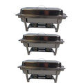 SMTE - DisanoStainless Steel Single tray Chafing Dish11 liter Set of 3