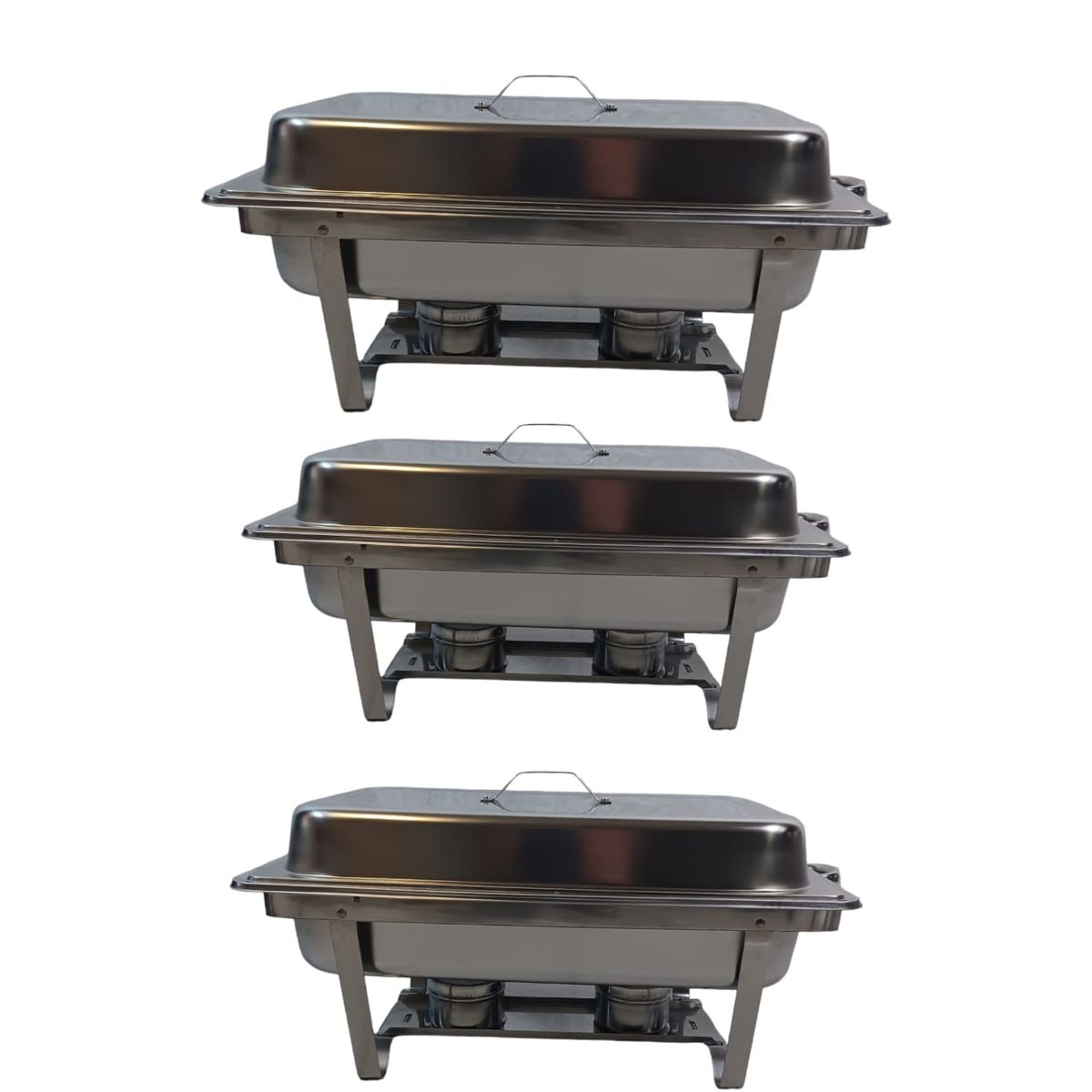 SMTE - DisanoStainless Steel Single tray Chafing Dish11 liter Set of 3