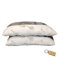 SMTE - Orthopedic Bamboo Memory Foam PillowsSet of 2 with a  KeyringA5