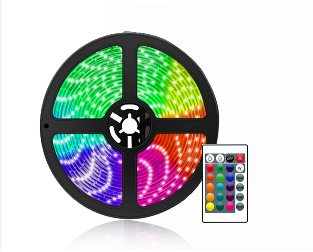 SMTE - 5M LED Strip Lights, Color Changing Light Strip With Remote Control