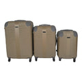SMTE -  Quad Wheel Quality Travel Ware-3 Piece luggage Set - Protected - Yellow