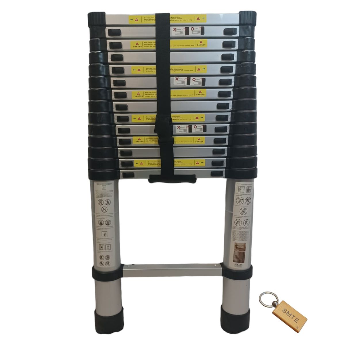 SMTE - Telescopic Ladder: Compact Versatile Height Solutions 3.2m + Keyring