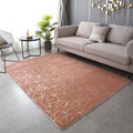 SMTE - Metallic Faux Fur Rug - Dusty Pink - 200 cm