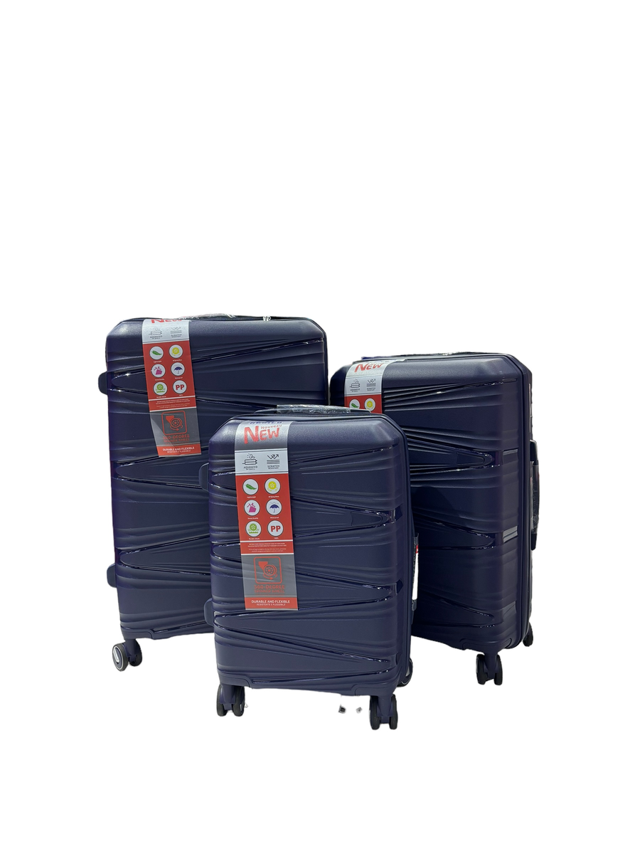 SMTE - RootCo3 Piece SuitcasesBlue