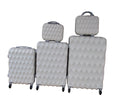 SMTE - 5-Piece Travel Trolley Luggage Set - Durable - Lightweight - Versatile Suitcases - White