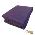 SMTE - Luxurious Microfiber Bed Sheets: 150x189cm+ KeyringPurple