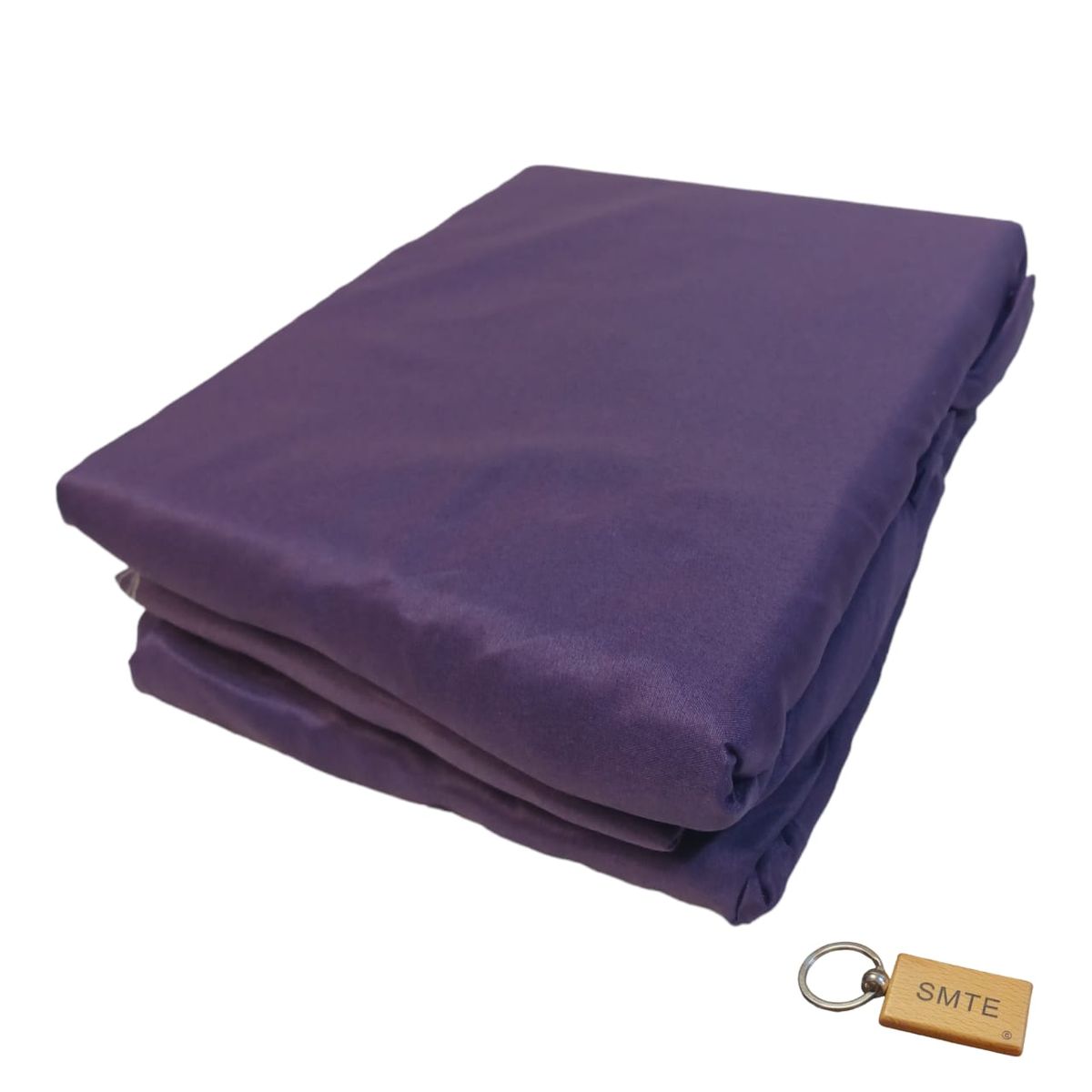 SMTE - Luxurious Microfiber Bed Sheets: 150x189cm+ KeyringPurple