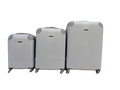 SMTE - Blue Star 3 Piece Hard Shell Luggage SetWhite