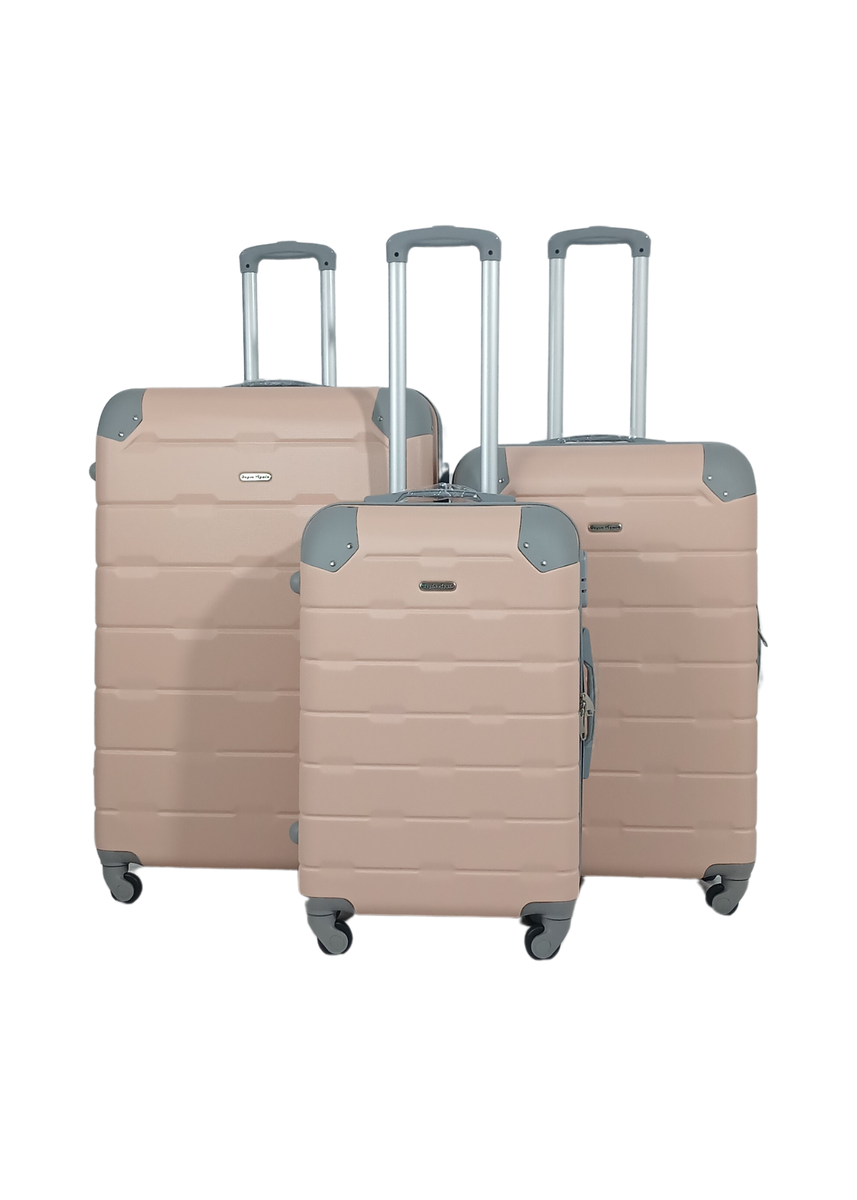 SMTE - BeginAgain 3pc Luggage set durable materialCream