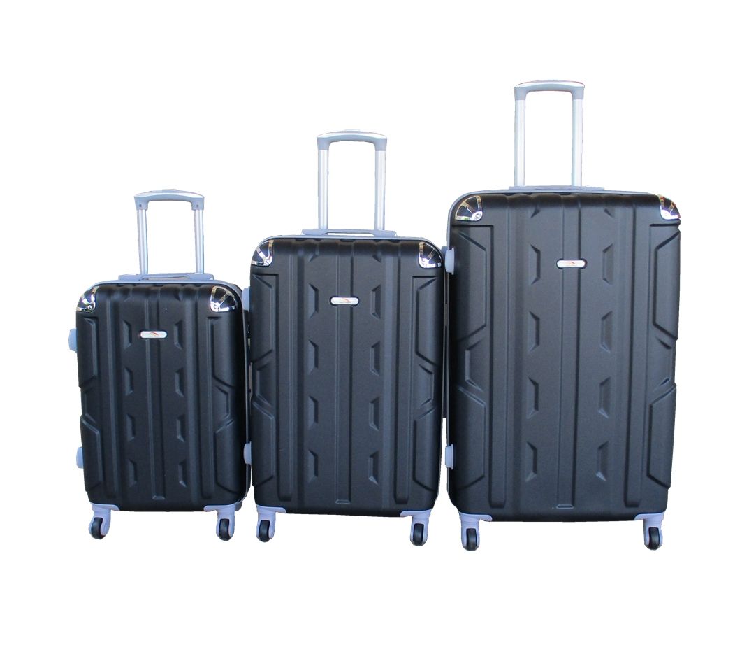 SMTE - 3Piece Travel 30Inch Luggage Suitcase Bag SetStylishBlack