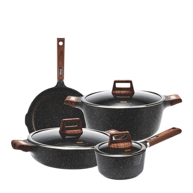 SMTE - Royal family 7 Pieces Multi-Cookware Set Non-Stick