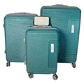 SMTE - 4Piece Teal Green Hard Shell Luggage Set