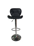 SMTE - 610 Adjustable Bar StoolBlack PU Leather with Chrome Base