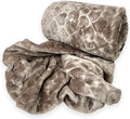 SMTE - Acesa Tieback Premium Quality Fleece Blanket 180x150cm For Winter - Brown