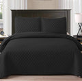 SMTE - 5 Piece Quilt Set Queen / King - Black