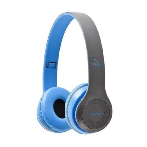 SMTE - GLS P47 Noise Cancelation Bluetooth Wireless Headphones - Blue