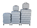 SMTE - 5-Piece Travel Trolley Luggage Set - Durable - Lightweight - Versatile Suitcases - Silver