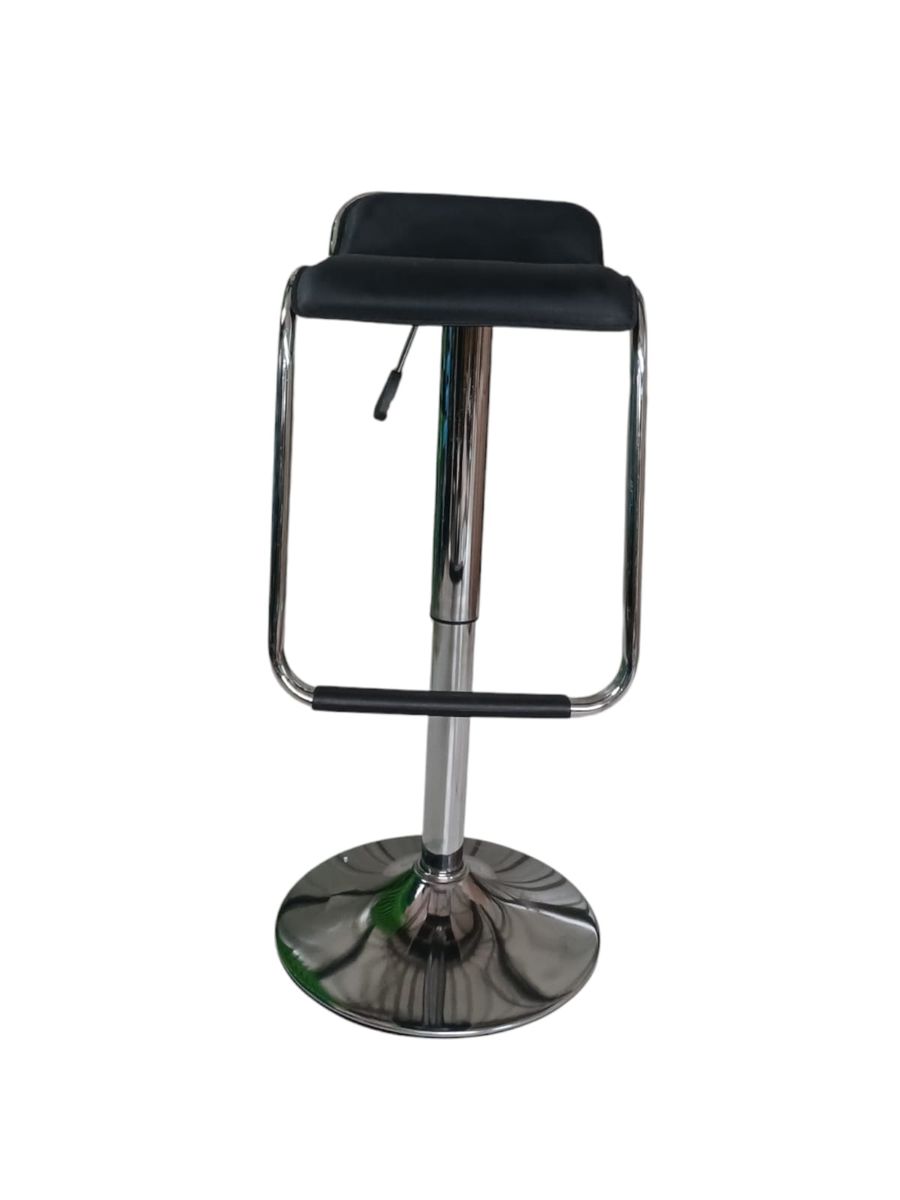 SMTE - 683 Adjustable Bar StoolBlack PU Leather