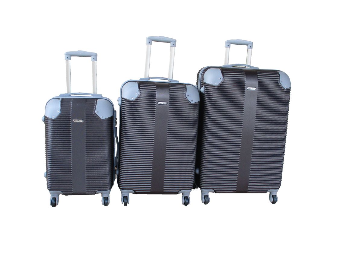SMTE - 3Piece Travel 28Inch Luggage Suitcase Bag SetStylisBrown
