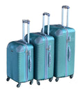 SMTE - Le Emporer3 Piece Luggage SetLight Weight SuitcaseSilver Green