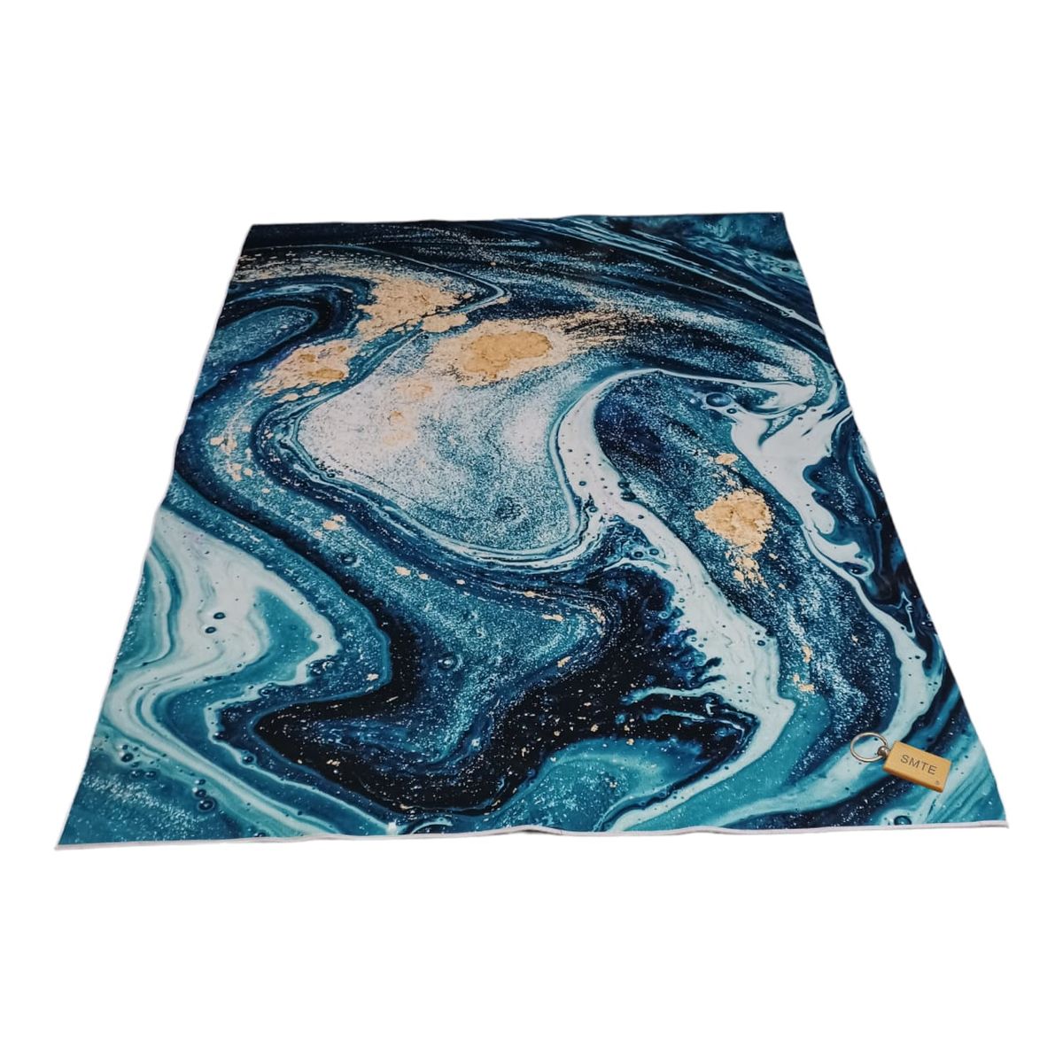 SMTE - 200cm by 150cmModern 3D Geometric Design Area Rug A19 With  Keyring