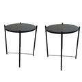 SMTE - Round Occasional Coffee TableSet of 2Black