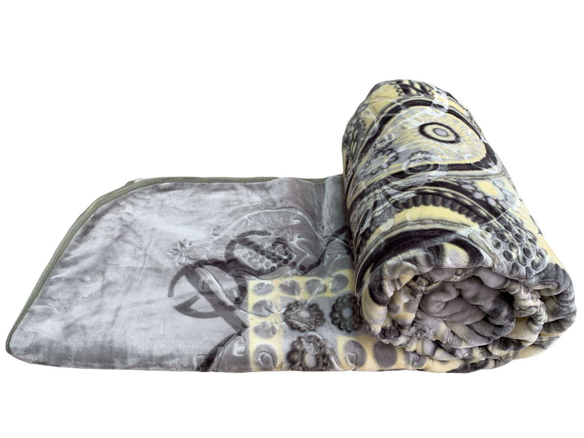SMTE - Azaz High Quality Reversible Blanket Grey Emboss 3kg