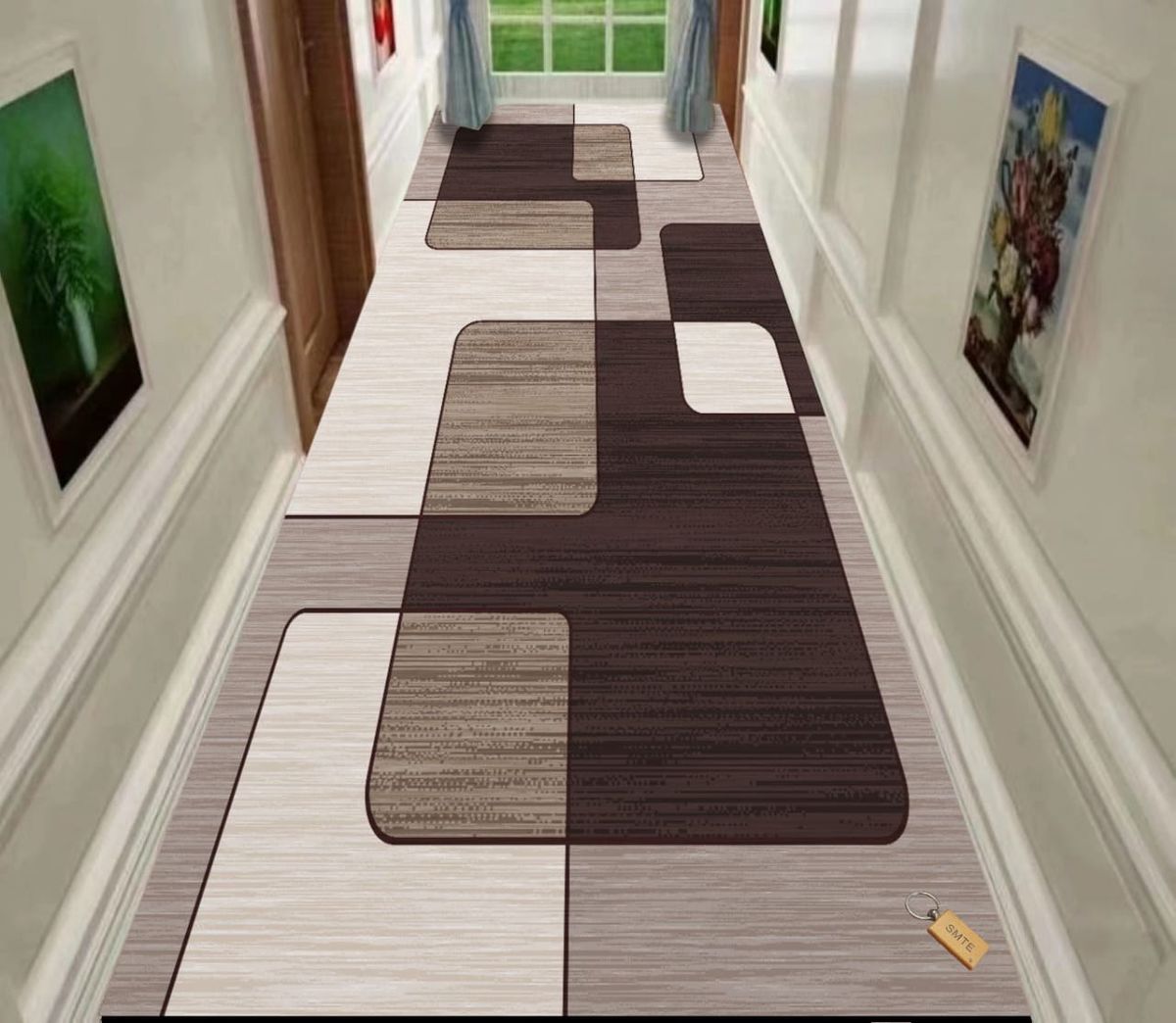 SMTE - 80cm by 200cmModern 3D Geometric Design Area Rug A52
